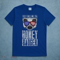 Us Pride Honey Badger Ratel Gift Honey Badger T-Shirt thumb 5