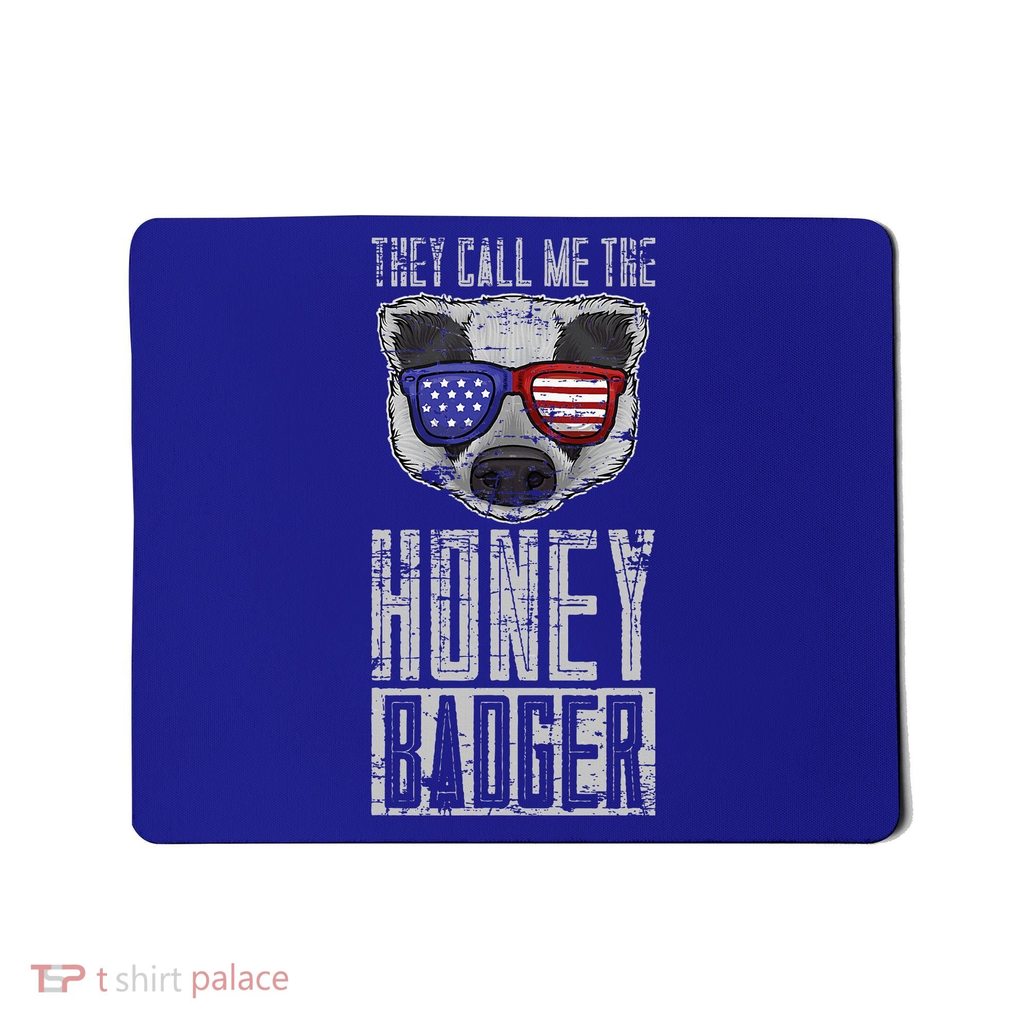 Us Pride Honey Badger Ratel Gift Honey Badger Mousepad