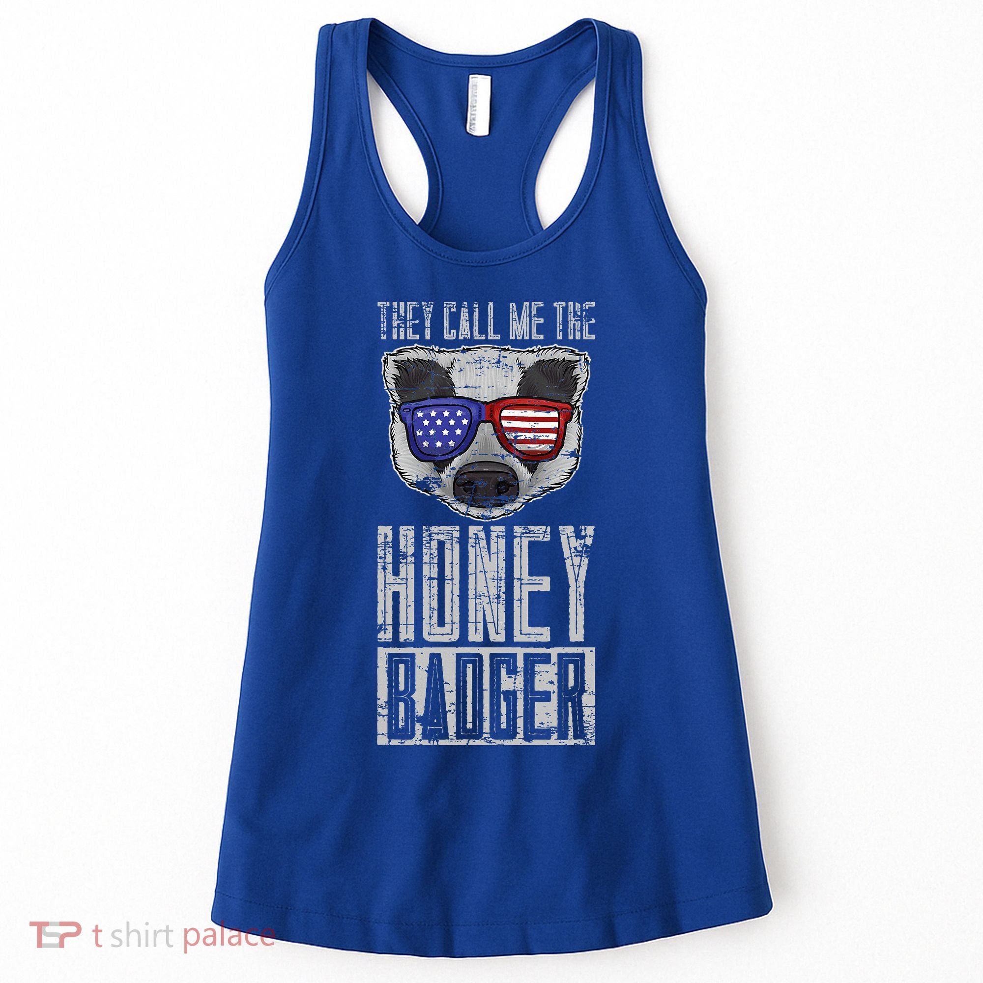 Us Pride Honey Badger Ratel Gift Honey Badger Women's Tank Top