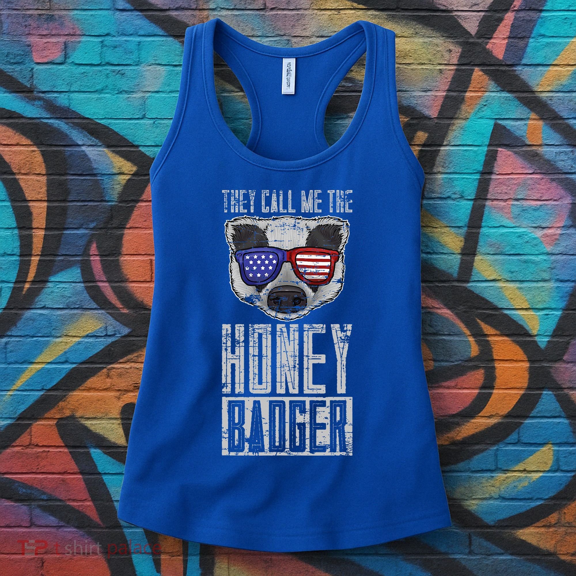 Us Pride Honey Badger Ratel Gift Honey Badger Women's Tank Top