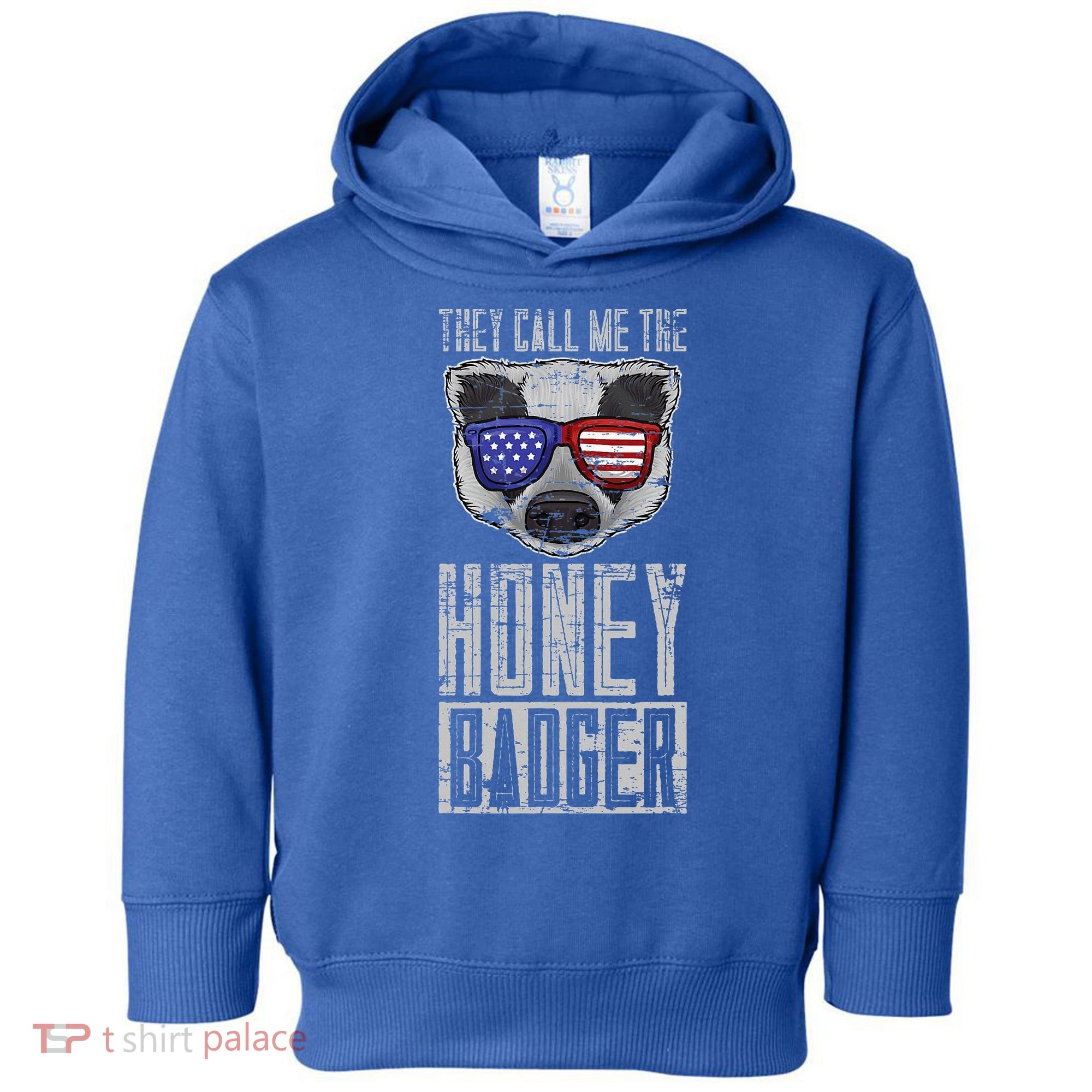 Us Pride Honey Badger Ratel Gift Honey Badger Toddler Hoodie