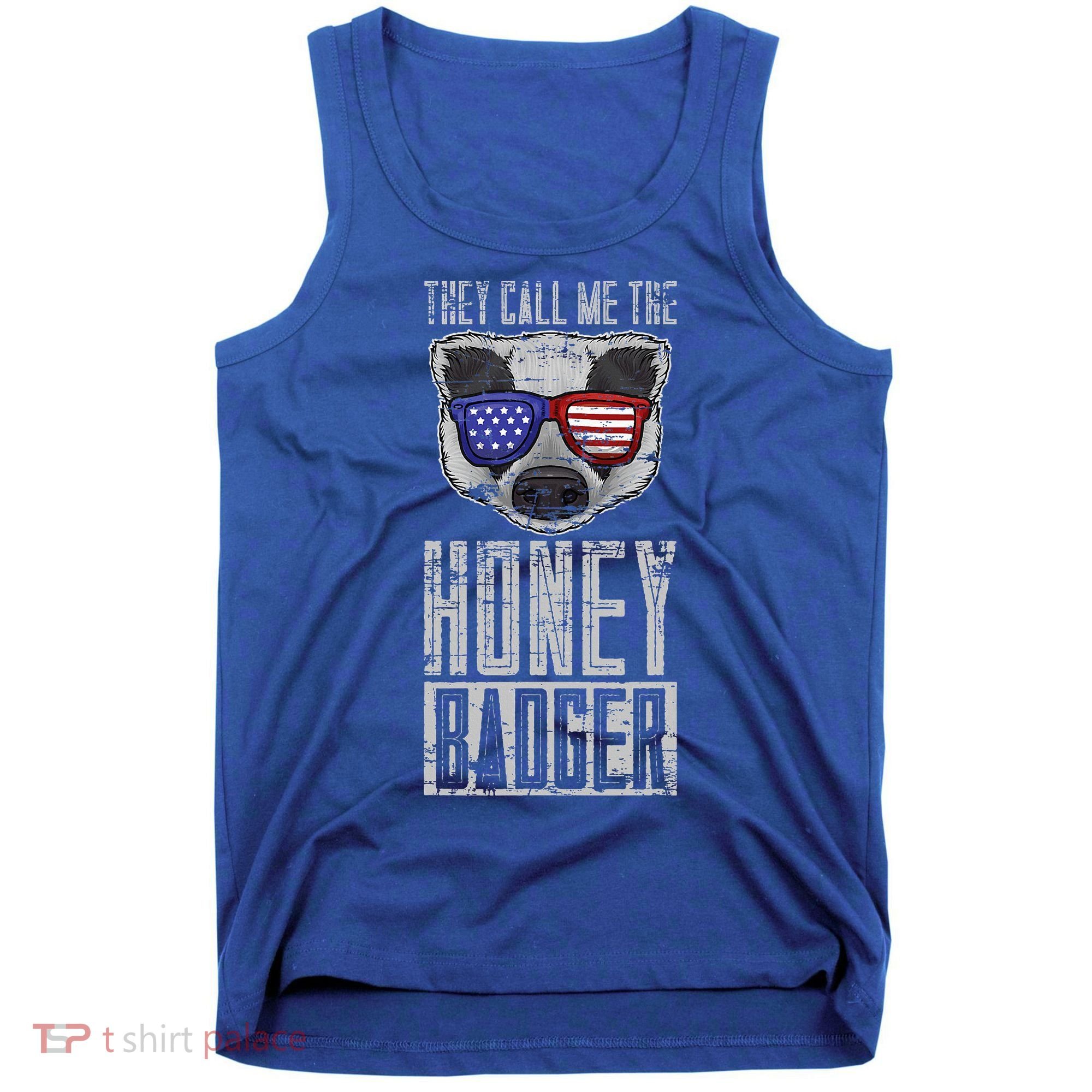 Us Pride Honey Badger Ratel Gift Honey Badger Tank Top