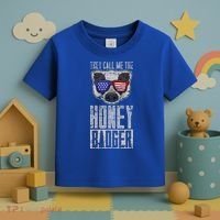 Us Pride Honey Badger Ratel Gift Honey Badger Toddler T-Shirt thumb 3