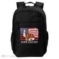 USA Pope Leo XIV Robert American Flag Backpack thumb 0