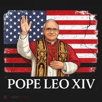 USA Pope Leo XIV Robert American Flag Coaster thumb 2