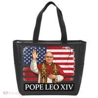 USA Pope Leo XIV Robert American Flag Tote Bag thumb 0