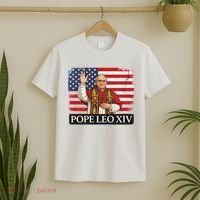 USA Pope Leo XIV Robert American Flag T-Shirt thumb 2