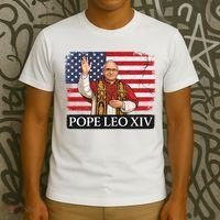 USA Pope Leo XIV Robert American Flag T-Shirt thumb 3