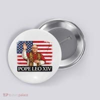 USA Pope Leo XIV Robert American Flag Button thumb 0