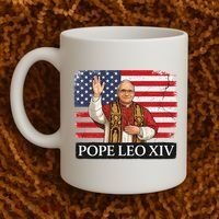 USA Pope Leo XIV Robert American Flag Coffee Mug thumb 2