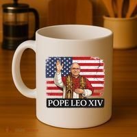 USA Pope Leo XIV Robert American Flag Coffee Mug thumb 4