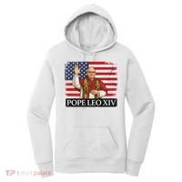 USA Pope Leo XIV Robert American Flag Women's Hoodie thumb 0