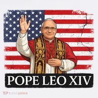 USA Pope Leo XIV Robert American Flag Women's Hoodie thumb 2