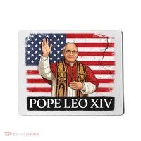 USA Pope Leo XIV Robert American Flag Mousepad thumb 0