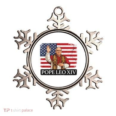 USA Pope Leo XIV Robert American Flag Ornament