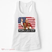 USA Pope Leo XIV Robert American Flag Women's Tank Top thumb 0