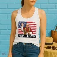 USA Pope Leo XIV Robert American Flag Women's Tank Top thumb 2