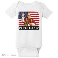 USA Pope Leo XIV Robert American Flag Baby Bodysuit thumb 0