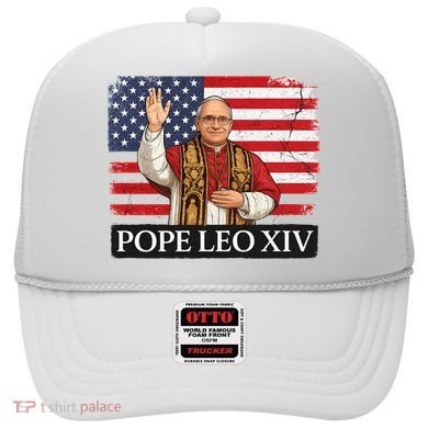 USA Pope Leo XIV Robert American Flag Hat