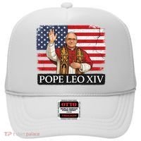 USA Pope Leo XIV Robert American Flag Hat thumb 0
