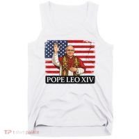 USA Pope Leo XIV Robert American Flag Tank Top thumb 0