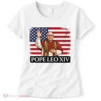 USA Pope Leo XIV Robert American Flag Women's T-Shirt thumb 0