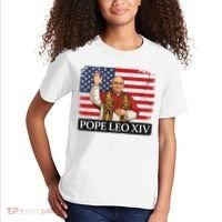 USA Pope Leo XIV Robert American Flag Kids T-Shirt thumb 2