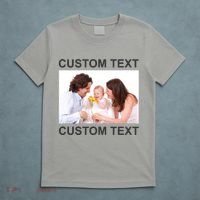 Upload Personalize Design or Photo Custom Text T-Shirt thumb 5