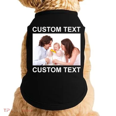 Upload Personalize Design or Photo Custom Text Doggie Tank