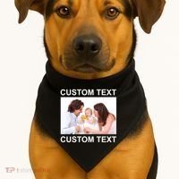Upload Personalize Design or Photo Custom Text USA-Made Doggie Bandana thumb 1
