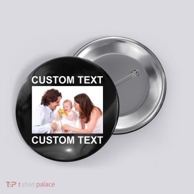 Upload Personalize Design or Photo Custom Text Button