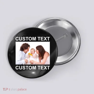 Upload Personalize Design or Photo Custom Text Button