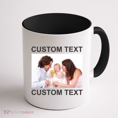 Upload Personalize Design or Photo Custom Text Coffee Mug back