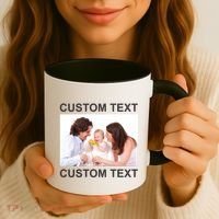 Upload Personalize Design or Photo Custom Text Coffee Mug thumb 3