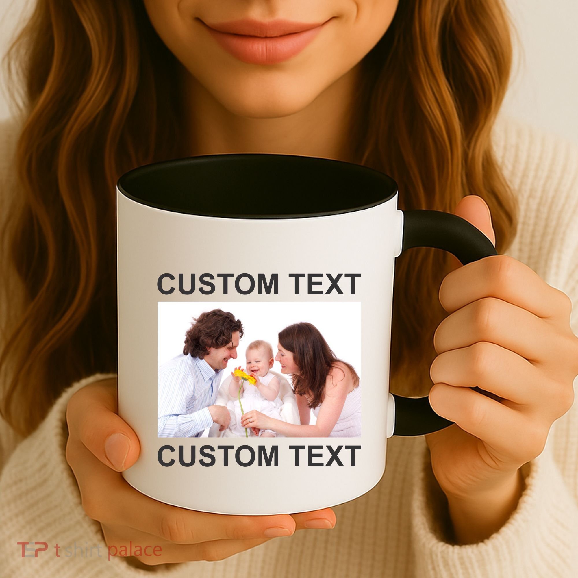 Upload Personalize Design or Photo Custom Text Coffee Mug
