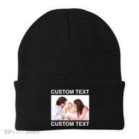 Upload Personalize Design or Photo Custom Text Beanie thumb 0