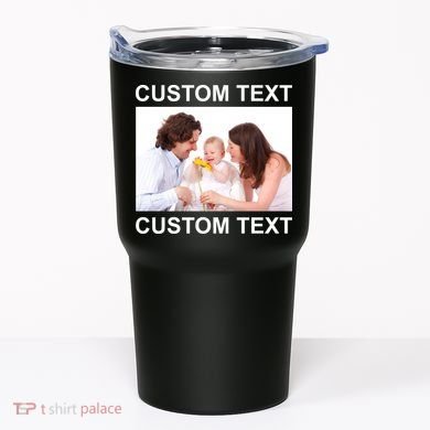 Upload Personalize Design or Photo Custom Text Tumbler