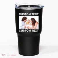 Upload Personalize Design or Photo Custom Text Tumbler thumb 0