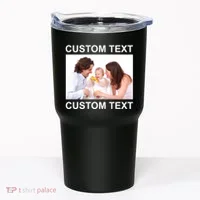Upload Personalize Design or Photo Custom Text Tumbler thumb 0