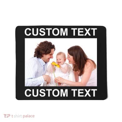 Upload Personalize Design or Photo Custom Text Mousepad