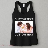 Upload Personalize Design or Photo Custom Text Women's Tank Top thumb 3