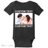 Upload Personalize Design or Photo Custom Text Baby Bodysuit thumb 0