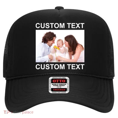 Upload Personalize Design or Photo Custom Text Hat