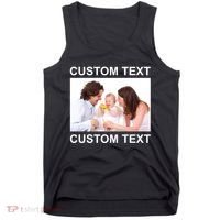 Upload Personalize Design or Photo Custom Text Tank Top thumb 0