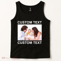 Upload Personalize Design or Photo Custom Text Tank Top thumb 2