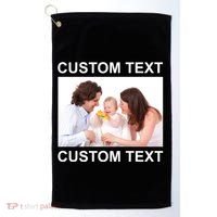 Upload Personalize Design or Photo Custom Text Golf Towel thumb 0