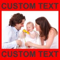 Upload Personalize Design or Photo Custom Text Santa Hat thumb 1