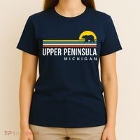 Upper Peninsula Michigan Mi Bear Vintage Retro Souvenirs T-Shirt thumb 4