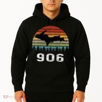 Upper Peninsula Michigan Mi Up Retro 906 Yooper Hoodie thumb 2