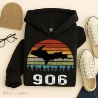 Upper Peninsula Michigan Mi Up Retro 906 Yooper Hoodie thumb 4
